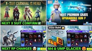  Omg ! Glacier Event  A10 Royal Pass Big Changes | BGMI Next X Suit Leaks | Next Premium Crate Gun