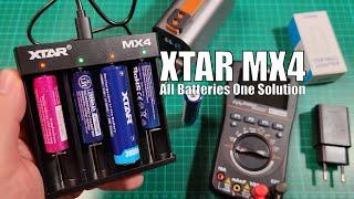 XTAR MiniMixer MX4 Battery Charger Automatic Multi Chemistry