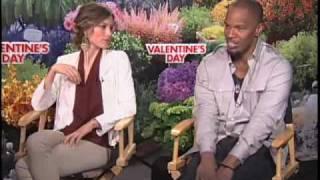 Jessica Biel and Jamie Foxx - Valentines Day Interview