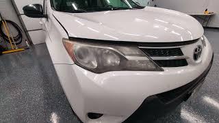 Toyota RAV4 headlight restoration before & after