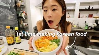 MAKING MYSELF A KOREAN DINNER FOR THE FIRST TIME...