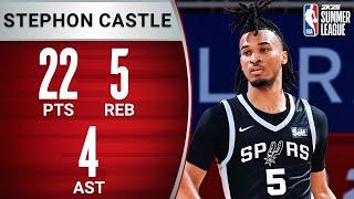 Stephon Castle SHINES In Vegas Summer League Debut! 