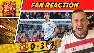 RANT  DISGRACEFUL! Man United 0-3 Bournemouth GOALS United Fan REACTION