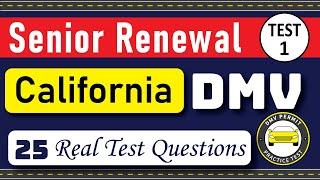 California DMV Written Test 2025 | DMV Senior Written Test 2025 | DMV Renewal For Seniors