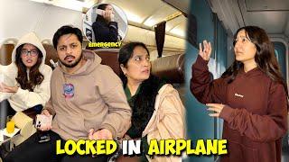 I GOT LOCKED in the airplane’s washroom| Business Class Tour | Landed In Abu Dhabi | Sistrology