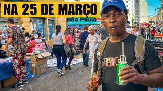 Conhecendo A FAMOSA 25 DE MARÇO e o Mercadão em SÃO PAULO-Brasil