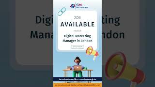 Digital Marketing Manager, London | SM Recruitment