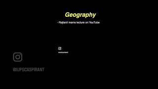 How to Prepare for Geography #upsc