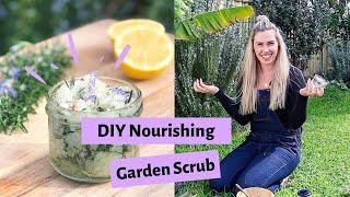 DIY Nourishing Garden Hand Scrub // Plastic-Free Gift Idea from the Garden