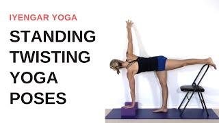 Standing twisting yoga pose sequence - Iyengar Yoga