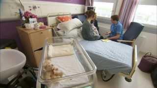 BBC news live from Stepping Hill Hospital - new national cot death bed sharing report