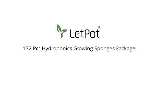 172 Pcs Hydroponics Growing Sponges Package