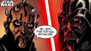 Darth Vader FIGHTS Darth Maul who Calls him Anakin