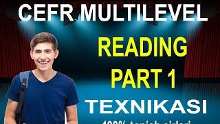 CEFR MULTILEVEL READING PART 1 TEXNIKASI VA SEKRETLARI