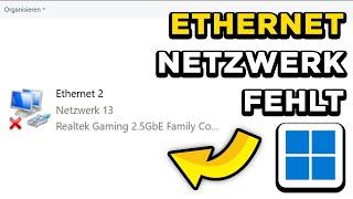 Windows 10 / 11 Netzwerkadapter fehlt kein Ethernet - Fehler mit Netzwerkkabel