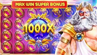 MAX WIN ON NEW GATES OF OLYMPUS 1000 SUPER SCATTER BONUS