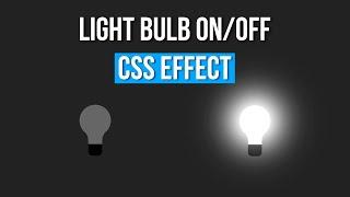 Light Bulb On/Off Toggle | HTML CSS JavaScript