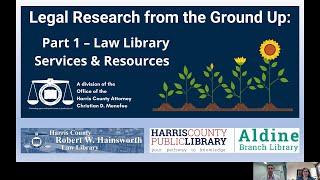 Legal Research from the Ground Up: Part 1 – Law Library Services & Resources