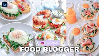 How to edit FOOD BLOGGER Preset | Lightroom Tutorial + Free Preset (DNG) | JPresets