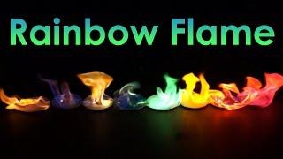 Rainbow Flame! Coloured Fire Experiment!