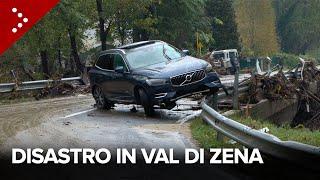 Alluvione in Val di Zena, il disastro a Botteghino di Zocca (Pianoro): auto scaraventate via