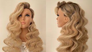 Hollywood waves tutorial! Amazing curls on 32 mm curling iron