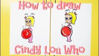 How to draw Cindy Lou Who!