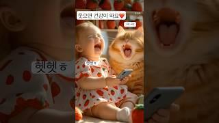 :) 행복해서 웃는 게 아니라 웃어서 행복하다. 웃자️건강 행복