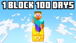 100 Days on a SINGLE Lucky Block!