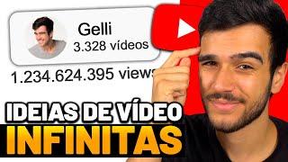 Como SEMPRE ter IDEIAS DE VÍDEO PARA SEU CANAL no Youtube!!