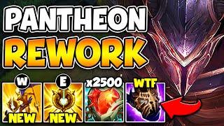 RIOT JUST REWORKED PANTHEON INTO A TANK?! (HIS ABILITIES SCALE WITH HP NOW)