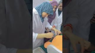 nursing students life | IM injection practice #shorts #anm #gnm #bscnursing