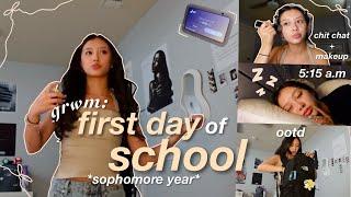 GRWM FIRST DAY OF SCHOOL (sophomore)