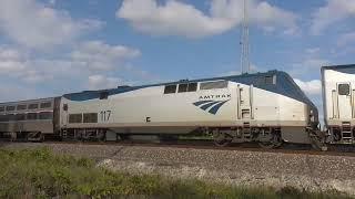 Hybrid K5LA Horn On Amtrak Train 91 Silver Star At Boynton Plus Brightline 5-9-22