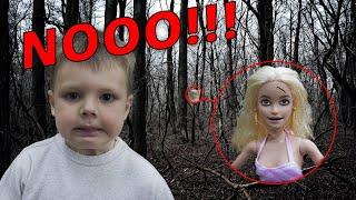 WE FOUND THE CREEPY CURSED BARBIE DOLL IN THE WOODS!! *SHE ATTACKED US!!