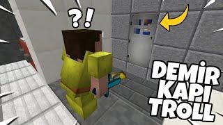 DEMİR KAPININ İÇİNE SAKLANDIM (rakip çıldırtan troll) Minecraft Bed Wars