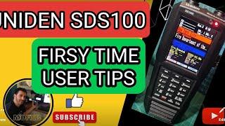 UNIDEN SDS100 - First Time -Turn Scanner On !!, What Now ??