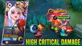 BRUTAL DAMAGE!! LAYLA BEST BUILD & EMBLEM SET 2025!! (INSANE HIGH DAMAGE BUILD 2025) - MLBB