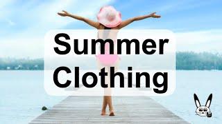 Clothing Vocabulary - Summer Clothes with Sentences