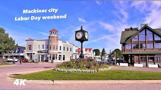 Our Labor day Trip to Mackinac City Michigan we walked the bridge “ Michigan tradition “