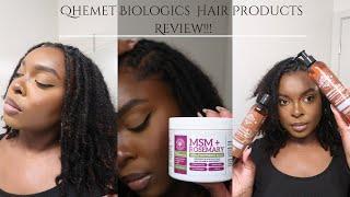 Loc Wash Day Routine w/ Qhemet Biologics Hair Products| First Impressions and Honest Review!!!