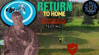 DJI NEO DRONE RETURN TO HOME ACCURACY TESTING  #dji #djineo #4k #drone #camera #flywithneo