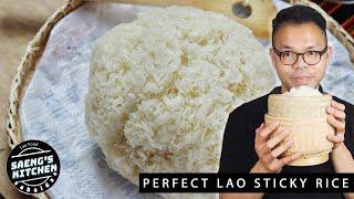 How to Cook Perfect Lao Sticky Rice | Lao Food from Saeng’s Kitchen #laofood #stickyrice