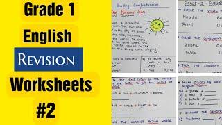 Grade 1 English Revision Worksheets #2 | Homeschooling Grade 1 English Worksheets #2