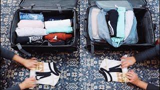 PACKING CUBES vs. No Packing Cubes | Official side-by-side Comparison