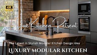 Affordable Luxury Meets Efficiency: Exploring the Latest in Stylish Luxe Modular Kitchen Design Idea