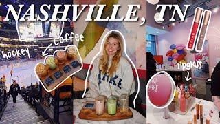 DAY IN NASHVILLE, TN VLOG! | hockey game, shopping, coffee shops!