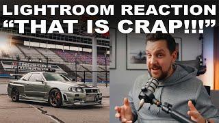 PRO CAR PHOTOGRAPHER REACTION | Is This Overdone Lightroom Editing?