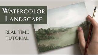 Beginner Watercolor Landscape Tutorial