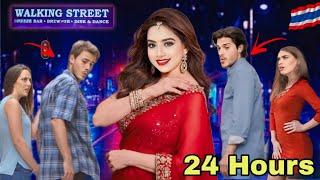 I Wore SAREE for 24 Hours in BANGKOK Challenge  OMG Reaction  People SHOCKED